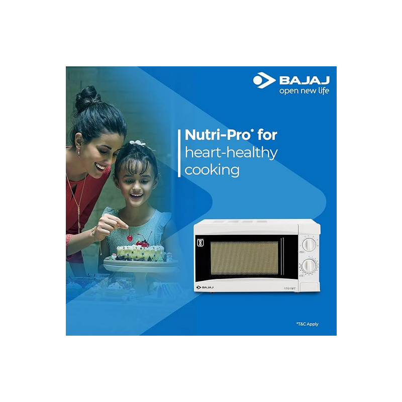 BAJAJ 1701 MT 17L SOLO MICROWAVE OVEN - Image 5