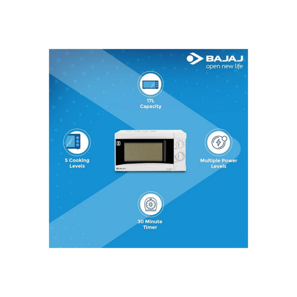 BAJAJ 1701 MT 17L SOLO MICROWAVE OVEN - Image 3