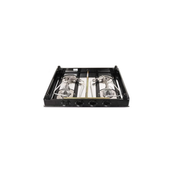 CELLO PRIMA GAS STOVE 4 BURNER STAINLESS STEEL, GLASS TOP, (ISI CERTIFIED, BLACK), OPEN - Image 4