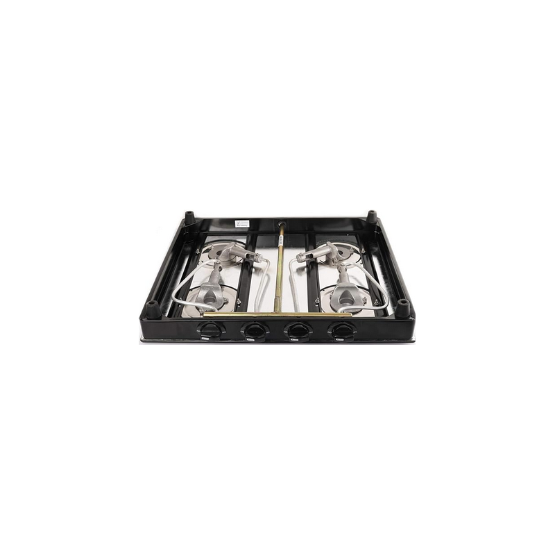 CELLO PRIMA GAS STOVE 4 BURNER STAINLESS STEEL, GLASS TOP, (ISI CERTIFIED, BLACK), OPEN - Image 4